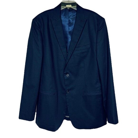 Calvin Klein Men's XL 2 Button Suit Jacket Navy Blue Blazer Sport Jacket India - Picture 1 of 6